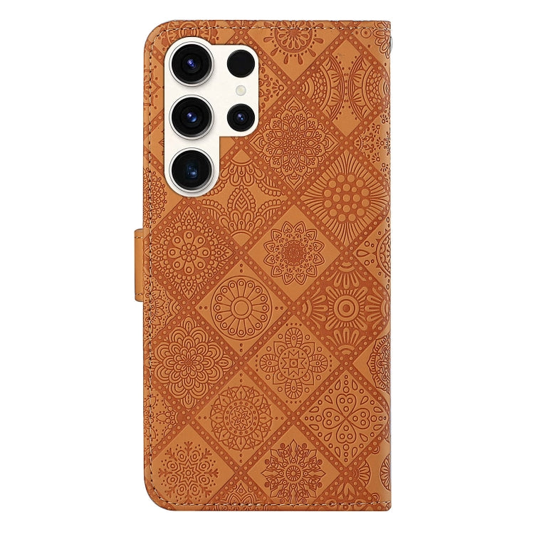 Ethnic Style Embossed Pattern Leather Phone Case, For Samsung Galaxy S25 Ultra 5G, For Samsung Galaxy S24 FE 5G