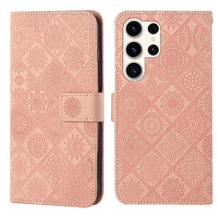 Ethnic Style Embossed Pattern Leather Phone Case, For Samsung Galaxy S25 Ultra 5G, For Samsung Galaxy S24 FE 5G