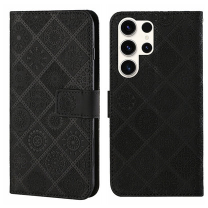 Ethnic Style Embossed Pattern Leather Phone Case, For Samsung Galaxy S25 Ultra 5G, For Samsung Galaxy S24 FE 5G