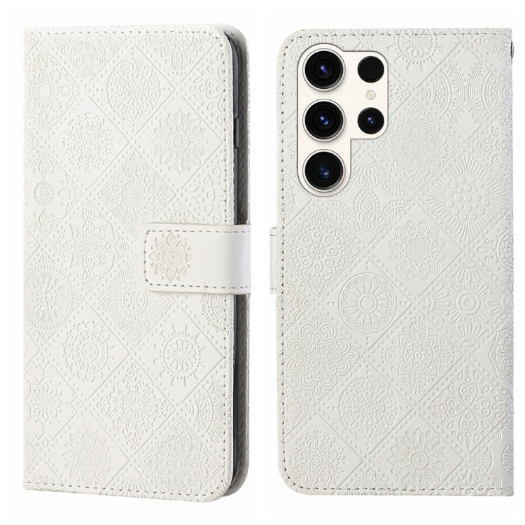 Ethnic Style Embossed Pattern Leather Phone Case, For Samsung Galaxy S25 Ultra 5G, For Samsung Galaxy S24 FE 5G