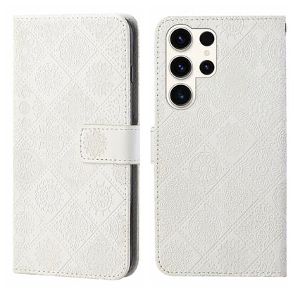 Ethnic Style Embossed Pattern Leather Phone Case, For Samsung Galaxy S25 Ultra 5G, For Samsung Galaxy S24 FE 5G