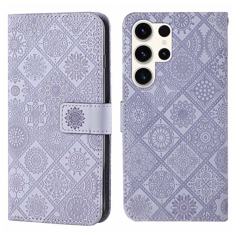 Ethnic Style Embossed Pattern Leather Phone Case, For Samsung Galaxy S25 Ultra 5G, For Samsung Galaxy S24 FE 5G