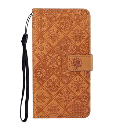 Ethnic Style Embossed Pattern Leather Phone Case, For Samsung Galaxy S25 FE 5G, For Samsung Galaxy S25 5G, For Samsung Galaxy S25+ 5G