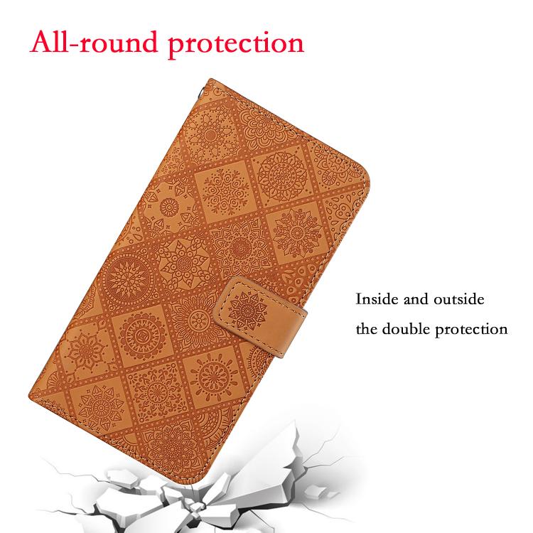 Ethnic Style Embossed Pattern Leather Phone Case, For Samsung Galaxy S25 FE 5G, For Samsung Galaxy S25 5G, For Samsung Galaxy S25+ 5G