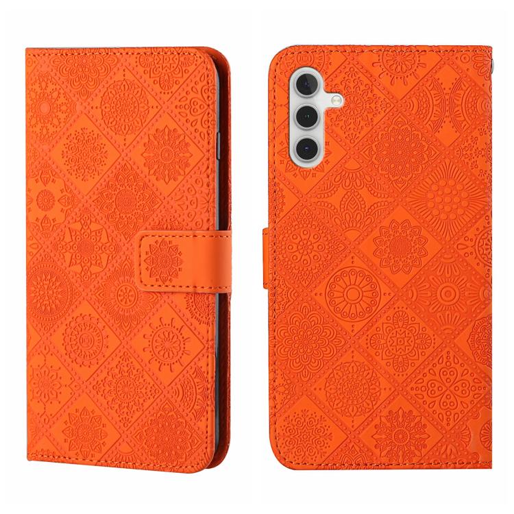Ethnic Style Embossed Pattern Leather Phone Case, For Samsung Galaxy S25 FE 5G, For Samsung Galaxy S25 5G, For Samsung Galaxy S25+ 5G