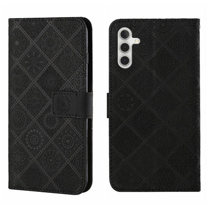 Ethnic Style Embossed Pattern Leather Phone Case, For Samsung Galaxy S25 FE 5G, For Samsung Galaxy S25 5G, For Samsung Galaxy S25+ 5G