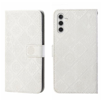 Ethnic Style Embossed Pattern Leather Phone Case, For Samsung Galaxy S25 FE 5G, For Samsung Galaxy S25 5G, For Samsung Galaxy S25+ 5G