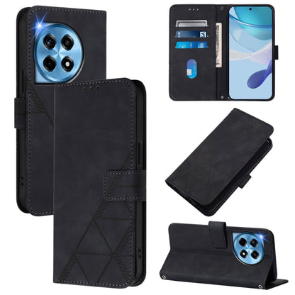 Crossbody 3D Embossed Flip Leather Phone Case, For OnePlus Nord 4 5G, For OnePlus Nord CE4 Lite, For OnePlus 12R 5G Global, For OnePlus 12 5G Global