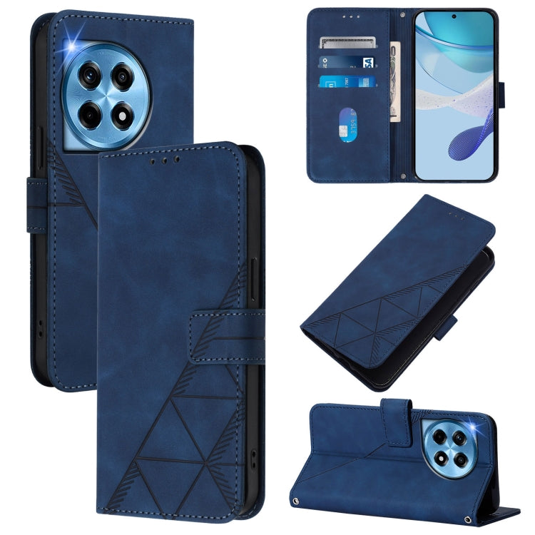 Crossbody 3D Embossed Flip Leather Phone Case, For OnePlus Nord 4 5G, For OnePlus Nord CE4 Lite, For OnePlus 12R 5G Global, For OnePlus 12 5G Global
