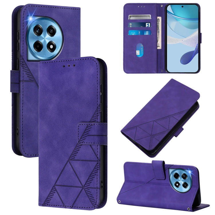 Crossbody 3D Embossed Flip Leather Phone Case, For OnePlus Nord 4 5G, For OnePlus Nord CE4 Lite, For OnePlus 12R 5G Global, For OnePlus 12 5G Global
