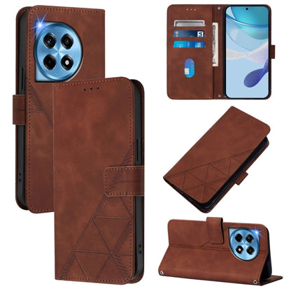 Crossbody 3D Embossed Flip Leather Phone Case, For OnePlus Nord 4 5G, For OnePlus Nord CE4 Lite, For OnePlus 12R 5G Global, For OnePlus 12 5G Global