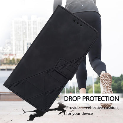 Crossbody 3D Embossed Flip Leather Phone Case, For OnePlus Nord N10 5G