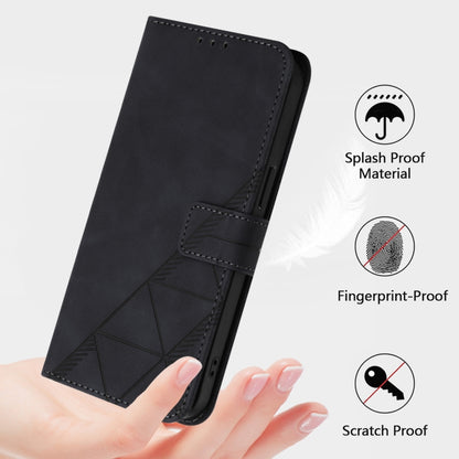 Crossbody 3D Embossed Flip Leather Phone Case, For OnePlus Nord N10 5G