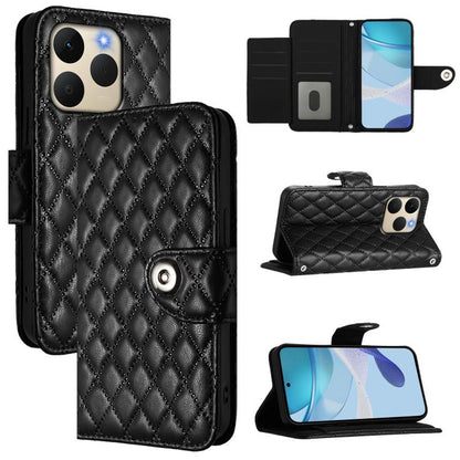 Rhombic Texture Flip Leather Phone Case with Lanyard, For Realme P4 5G, For Realme 15T 5G Global, For Realme C71 4G India, For Realme 15 / 15 Pro 5G Global
