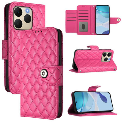 Rhombic Texture Flip Leather Phone Case with Lanyard, For Realme P4 5G, For Realme 15T 5G Global, For Realme C71 4G India, For Realme 15 / 15 Pro 5G Global