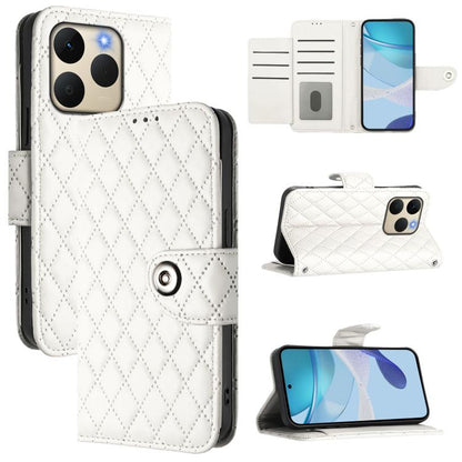 Rhombic Texture Flip Leather Phone Case with Lanyard, For Realme P4 5G, For Realme 15T 5G Global, For Realme C71 4G India, For Realme 15 / 15 Pro 5G Global