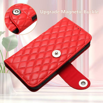 Rhombic Texture Flip Leather Phone Case with Lanyard, For Realme P4 5G, For Realme 15T 5G Global, For Realme C71 4G India, For Realme 15 / 15 Pro 5G Global