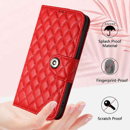 Rhombic Texture Flip Leather Phone Case with Lanyard, For Realme P4 5G, For Realme 15T 5G Global, For Realme C71 4G India, For Realme 15 / 15 Pro 5G Global