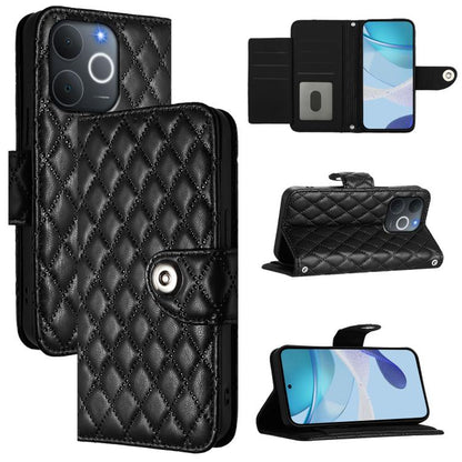 Rhombic Texture Flip Leather Phone Case with Lanyard, For Realme P4 5G, For Realme 15T 5G Global, For Realme C71 4G India, For Realme 15 / 15 Pro 5G Global