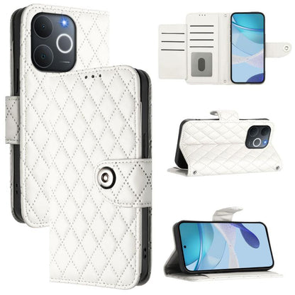 Rhombic Texture Flip Leather Phone Case with Lanyard, For Realme P4 5G, For Realme 15T 5G Global, For Realme C71 4G India, For Realme 15 / 15 Pro 5G Global