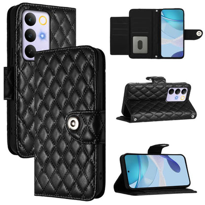 Rhombic Texture Flip Leather Phone Case with Lanyard, For Realme P4x 5G / OnePlus Nord CE6 Lite, For Realme Note 70 4G / 70T 4G, For Realme C85 5G / 15x 5G India, For Realme P4 Pro 5G