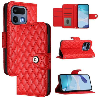Rhombic Texture Flip Leather Phone Case with Lanyard, For Realme 16T 5G Global, For Realme C100 5G / C85 5G Global, For Realme 16 Pro+ 5G Global, For Realme 16 Pro 5G Global