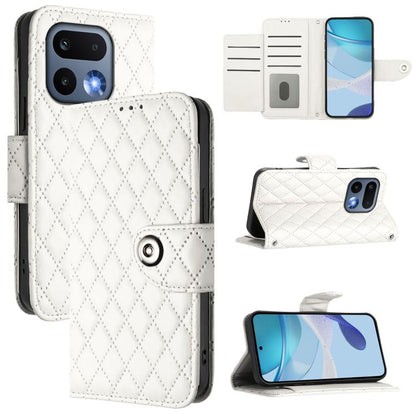 Rhombic Texture Flip Leather Phone Case with Lanyard, For Realme 16T 5G Global, For Realme C100 5G / C85 5G Global, For Realme 16 Pro+ 5G Global, For Realme 16 Pro 5G Global