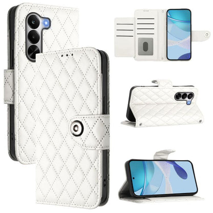 Rhombic Texture Flip Leather Phone Case with Lanyard, For Realme P4x 5G / OnePlus Nord CE6 Lite, For Realme Note 70 4G / 70T 4G, For Realme C85 5G / 15x 5G India, For Realme P4 Pro 5G