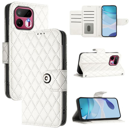 Rhombic Texture Flip Leather Phone Case with Lanyard, For Realme 16T 5G Global, For Realme C100 5G / C85 5G Global, For Realme 16 Pro+ 5G Global, For Realme 16 Pro 5G Global