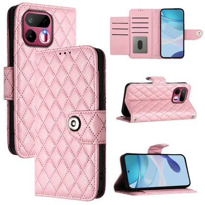 Rhombic Texture Flip Leather Phone Case with Lanyard, For Realme 16T 5G Global, For Realme C100 5G / C85 5G Global, For Realme 16 Pro+ 5G Global, For Realme 16 Pro 5G Global