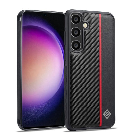 LC.IMEEKE 3 in 1 Carbon Fiber Texture Shockproof Phone Case, For Galaxy S26 FE 5G, For Samsung Galaxy S26+ 5G, For Samsung Galaxy S26 Ultra 5G, For Samsung Galaxy S26 5G, For Samsung Galaxy S25 5G, For Samsung Galaxy S25+ 5G                            ...