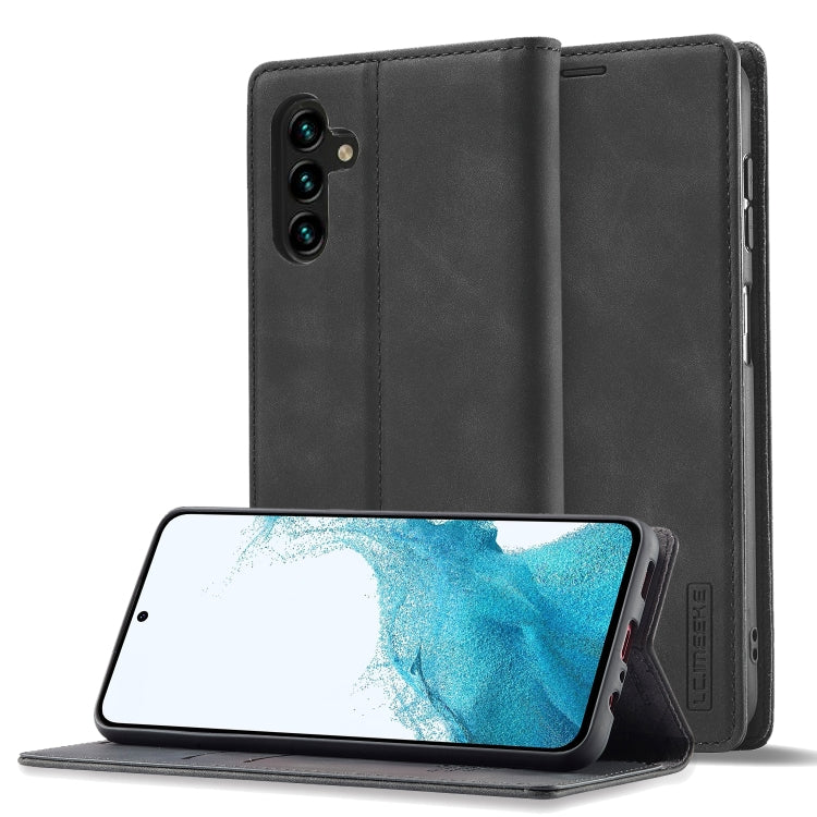 LC.IMEEKE Strong Magnetism Microfiber Leather Phone Case, For Samsung Galaxy S25 5G, For Samsung Galaxy S25+ 5G, For Samsung Galaxy S25 Ultra 5G, For Samsung Galaxy S24 FE 5G