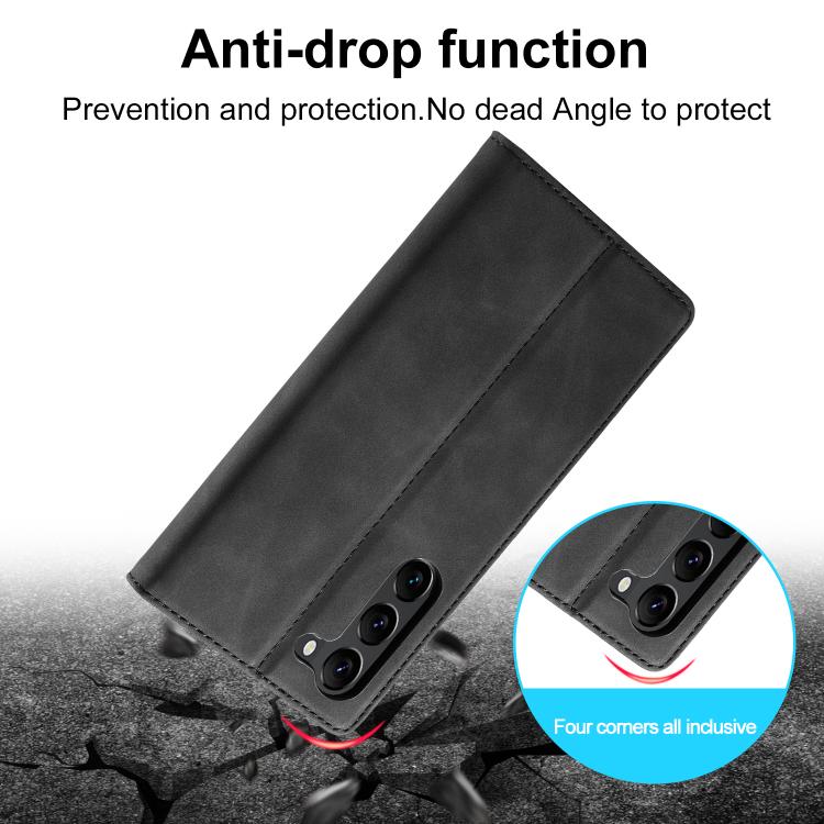 LC.IMEEKE Strong Magnetism Microfiber Leather Phone Case, For Samsung Galaxy S25 5G, For Samsung Galaxy S25+ 5G, For Samsung Galaxy S25 Ultra 5G, For Samsung Galaxy S24 FE 5G