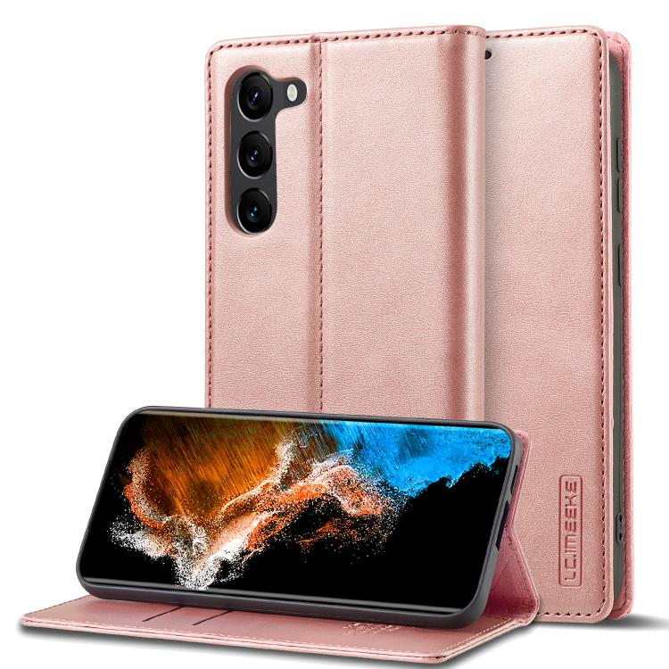 LC.IMEEKE Strong Magnetism Microfiber Leather Phone Case, For Samsung Galaxy S25 5G, For Samsung Galaxy S25+ 5G, For Samsung Galaxy S25 Ultra 5G, For Samsung Galaxy S24 FE 5G