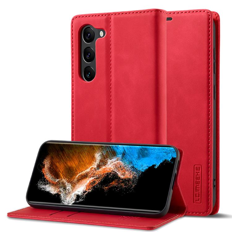 LC.IMEEKE Strong Magnetism Microfiber Leather Phone Case, For Samsung Galaxy S25 5G, For Samsung Galaxy S25+ 5G, For Samsung Galaxy S25 Ultra 5G, For Samsung Galaxy S24 FE 5G