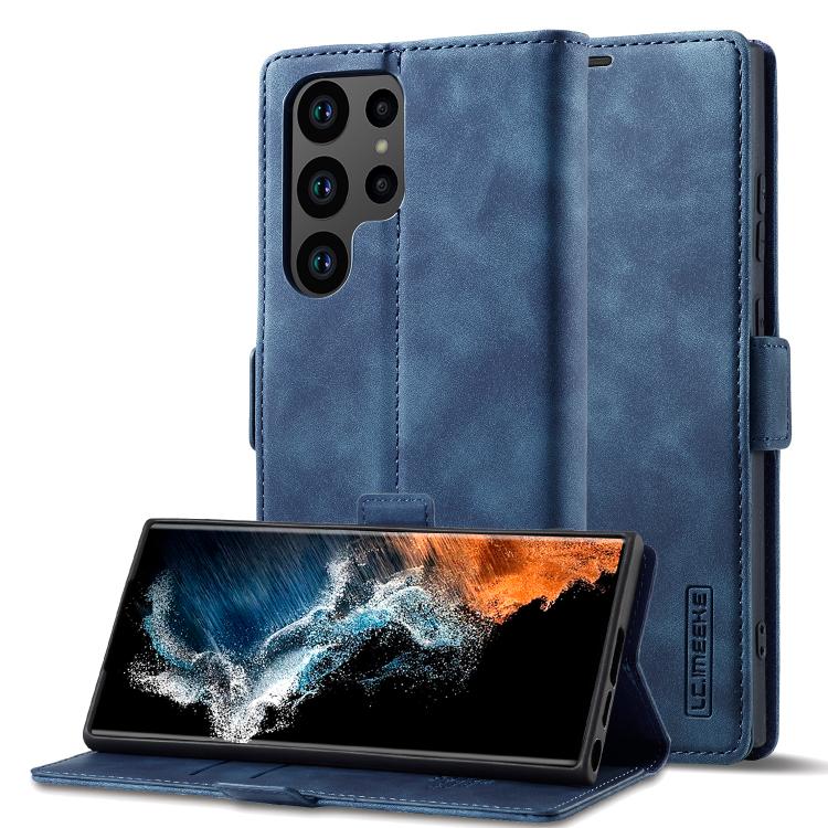 LC.IMEEKE Strong Magnetism Microfiber Leather Phone Case, For Samsung Galaxy S25 5G, For Samsung Galaxy S25+ 5G, For Samsung Galaxy S25 Ultra 5G, For Samsung Galaxy S24 FE 5G