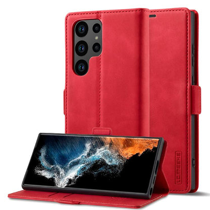 LC.IMEEKE Strong Magnetism Microfiber Leather Phone Case, For Samsung Galaxy S26+ 5G, For Samsung Galaxy S26 Ultra 5G, For Samsung Galaxy S26 5G, For Samsung Galaxy S25 5G