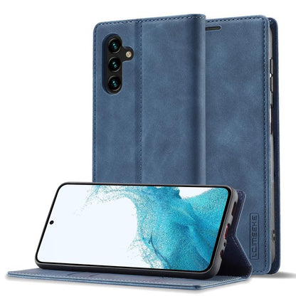 LC.IMEEKE Strong Magnetism Microfiber Leather Phone Case, For Galaxy S26 FE 5G, For Samsung Galaxy S26+ 5G, For Samsung Galaxy S26 Ultra 5G, For Samsung Galaxy S26 5G