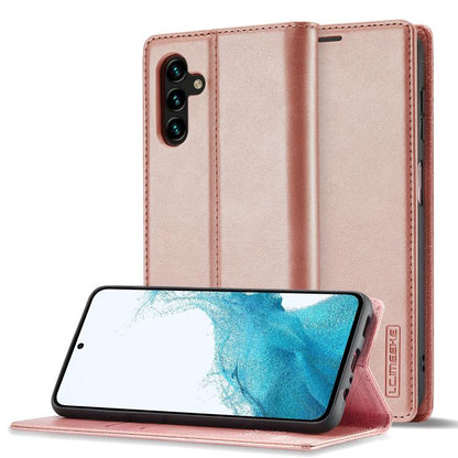 LC.IMEEKE Strong Magnetism Microfiber Leather Phone Case, For Galaxy S26 FE 5G, For Samsung Galaxy S26+ 5G, For Samsung Galaxy S26 Ultra 5G, For Samsung Galaxy S26 5G