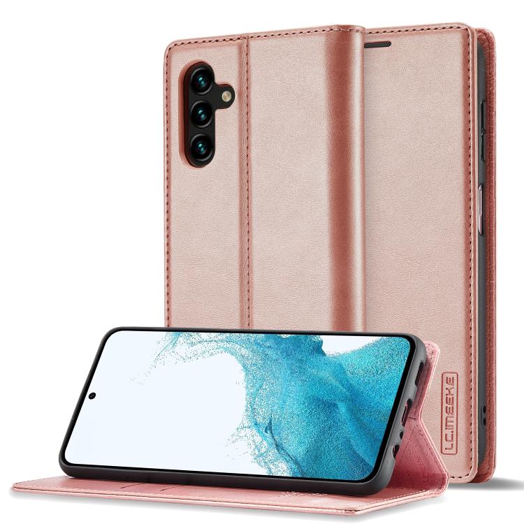 LC.IMEEKE Strong Magnetism Microfiber Leather Phone Case, For Galaxy S26 FE 5G, For Samsung Galaxy S26+ 5G, For Samsung Galaxy S26 Ultra 5G, For Samsung Galaxy S26 5G