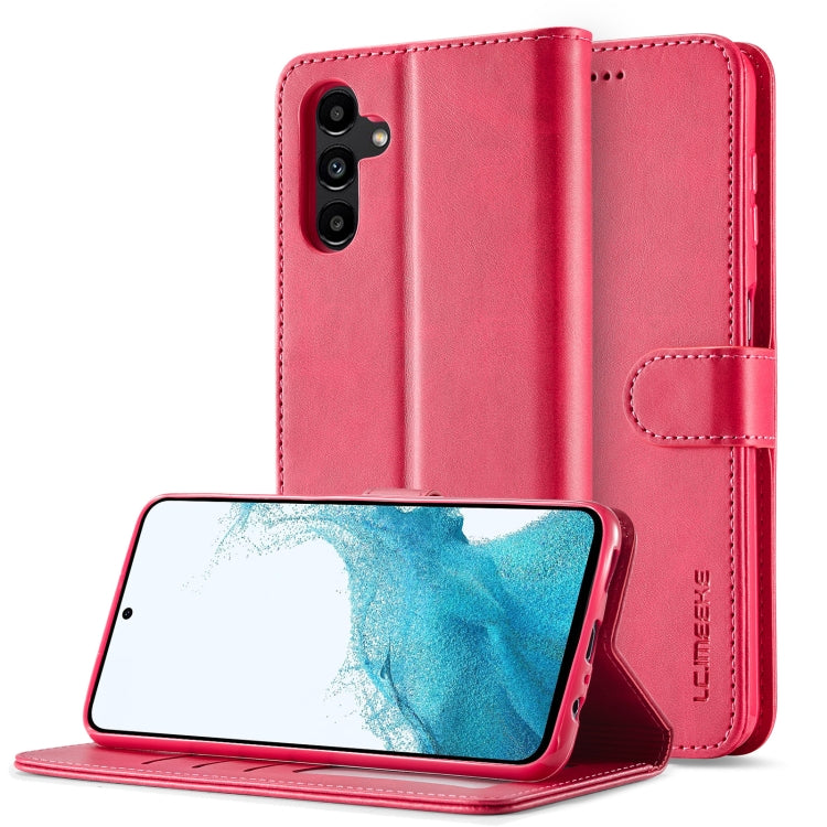 LC.IMEEKE Calf Texture Leather Phone Case, For Samsung Galaxy S25 Ultra 5G, For Samsung Galaxy S24 FE 5G