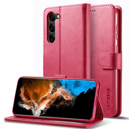 LC.IMEEKE Calf Texture Leather Phone Case, For Samsung Galaxy S25 FE 5G, For Samsung Galaxy S25 Edge 5G, For Samsung Galaxy S25 5G, For Samsung Galaxy S25+ 5G