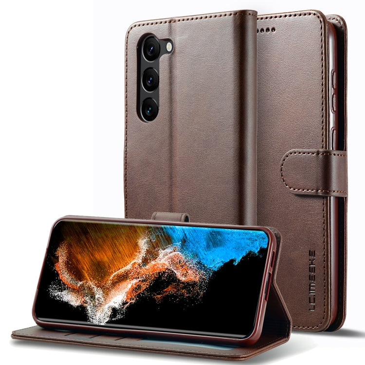 LC.IMEEKE Calf Texture Leather Phone Case, For Samsung Galaxy S25 Edge 5G, For Samsung Galaxy S25 5G, For Samsung Galaxy S25+ 5G, For Samsung Galaxy S25 Ultra 5G