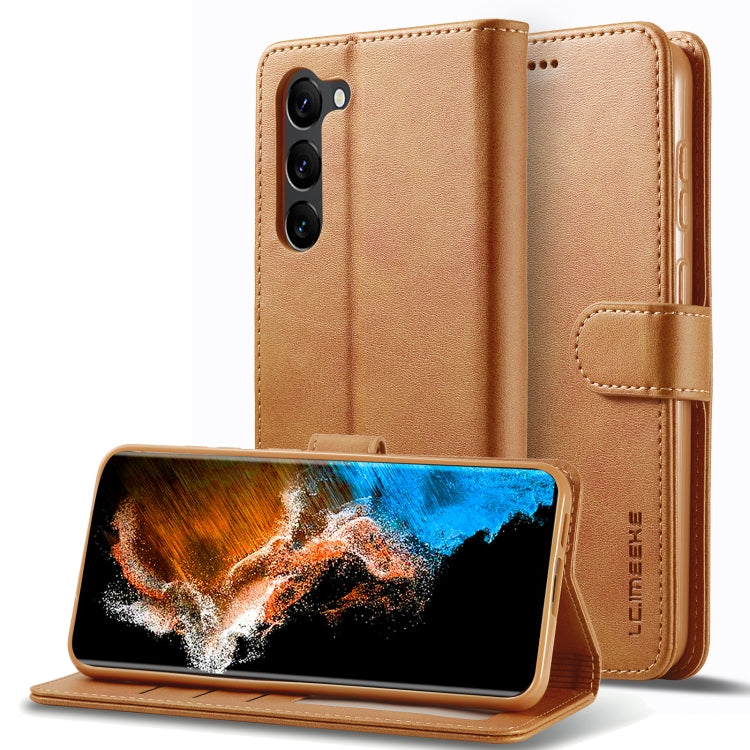 LC.IMEEKE Calf Texture Leather Phone Case, For Samsung Galaxy S25 FE 5G, For Samsung Galaxy S25 Edge 5G, For Samsung Galaxy S25 5G, For Samsung Galaxy S25+ 5G