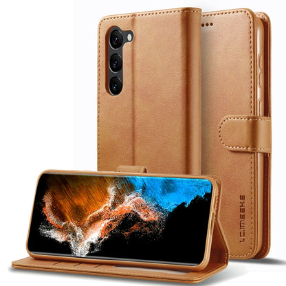 LC.IMEEKE Calf Texture Leather Phone Case, For Samsung Galaxy S25 FE 5G, For Samsung Galaxy S25 Edge 5G, For Samsung Galaxy S25 5G, For Samsung Galaxy S25+ 5G