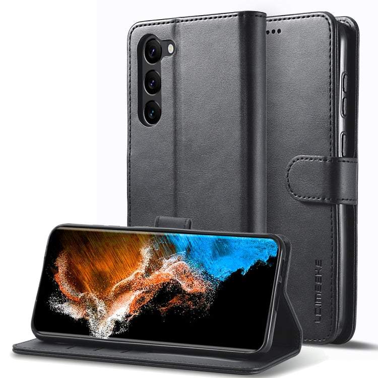 LC.IMEEKE Calf Texture Leather Phone Case, For Samsung Galaxy S25 Edge 5G, For Samsung Galaxy S25 5G, For Samsung Galaxy S25+ 5G, For Samsung Galaxy S25 Ultra 5G