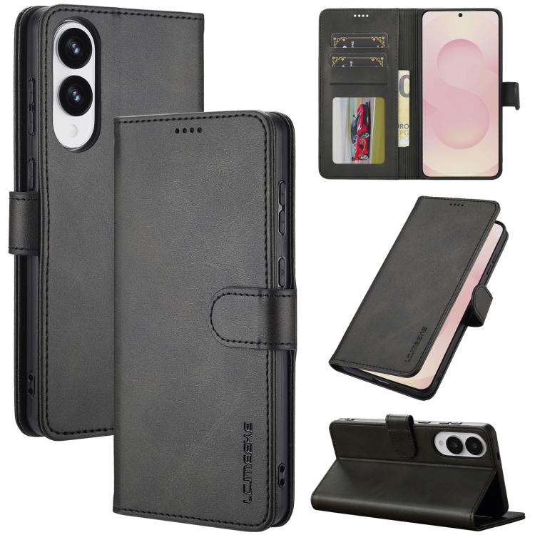LC.IMEEKE Calf Texture Leather Phone Case, For Samsung Galaxy S25 Edge 5G, For Samsung Galaxy S25 5G, For Samsung Galaxy S25+ 5G, For Samsung Galaxy S25 Ultra 5G