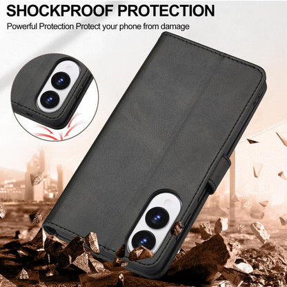 LC.IMEEKE Calf Texture Leather Phone Case, For Samsung Galaxy S25 Edge 5G, For Samsung Galaxy S25 5G, For Samsung Galaxy S25+ 5G, For Samsung Galaxy S25 Ultra 5G