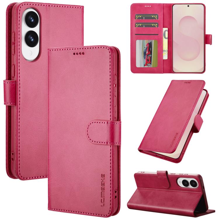 LC.IMEEKE Calf Texture Leather Phone Case, For Samsung Galaxy S25 FE 5G, For Samsung Galaxy S25 Edge 5G, For Samsung Galaxy S25 5G, For Samsung Galaxy S25+ 5G