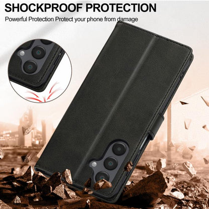 LC.IMEEKE Calf Texture Leather Phone Case, For Samsung Galaxy S25 FE 5G, For Samsung Galaxy S25 Edge 5G, For Samsung Galaxy S25 5G, For Samsung Galaxy S25+ 5G